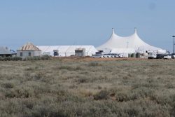 Somersault Festival and Majestic tents on location